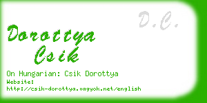 dorottya csik business card